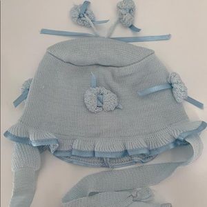 Toddler girls hats 100% cotton made in 🇮🇹 Italy